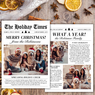 Year in Review新聞ユニークChristmas 3写真 シーズンカード