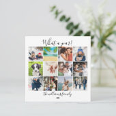 Year In Review 12 Photo What A Year Holiday Card シーズンカード (スタンド正面)