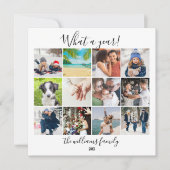 Year In Review 12 Photo What A Year Holiday Card シーズンカード (正面)
