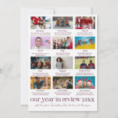 Year In Review 13 Photo & Botanal Christmas シーズンカード (裏面)