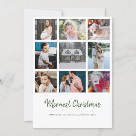Year in Review 9フォトメリークリスマスカード 招待状
