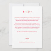 Year in Review 9フォトメリークリスマスカード 招待状 (裏面)