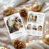 Year in Review Christmas Holiday Card What a Year, シーズンカード