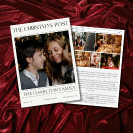 Year In Review Christmas Newspaper 6枚 シーズンカード