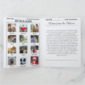 Year In Review Christmas Newspaper Large Format カード (内部)