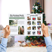Year In Review Christmas Newspaper Large Format カード