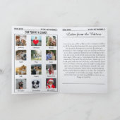 Year In Review Christmas Newspaper Multi Photo シーズンカード (内部)