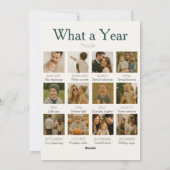 Year in Review Christmas What a Year Family シーズンカード (裏面)