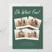 Year in Review Family Photo Collage Christmas シーズンカード (正面)