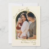 Year in Review Gold Arch Peace Love Joy Photo  シーズンカード (正面)