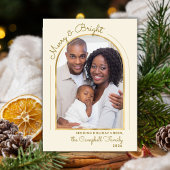 Year in Review Gold Beige Arch 13 Photo Collage シーズンカード