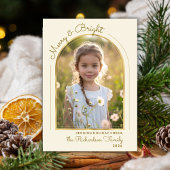 Year in Review Gold Beige Arch 13 Photo Collage シーズンカード