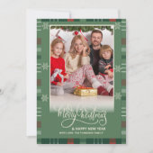 Year in Review Multi Photo Modern Merry Christmas カード (正面)