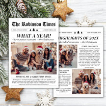 Year in Review Newspapersユニーク Christmas Photo
