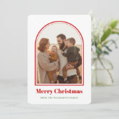 Year In Review What A Year Arch Photo Christmas シーズンカード (スタンド正面)