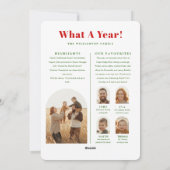 Year In Review What A Year Arch Photo Christmas シーズンカード (裏面)