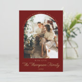 Year In Review What A Year Photo Christmas Collage シーズンカード (スタンド正面)