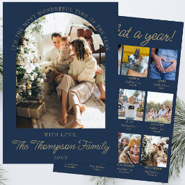 Year In Review What A Year Photo Christmas Collage シーズンカード