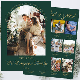 Year In Review What A Year Photo Christmas Collage シーズンカード