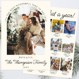 Year In Review What A Year Photo Christmas Collage シーズンカード