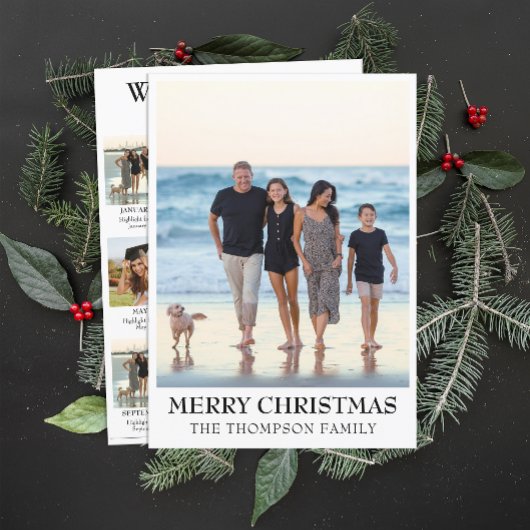 Year In Review What A Year Photo Collageクリスマス シーズンカード