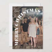 Year in Review What a Year Photo Collage Christmas シーズンカード (正面)