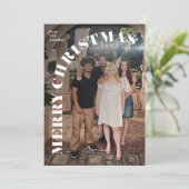 Year in Review What a Year Photo Collage Christmas シーズンカード (スタンド正面)