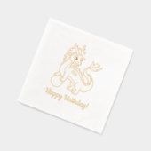 Year of Dragon Birthday 箔ナプキン (左)