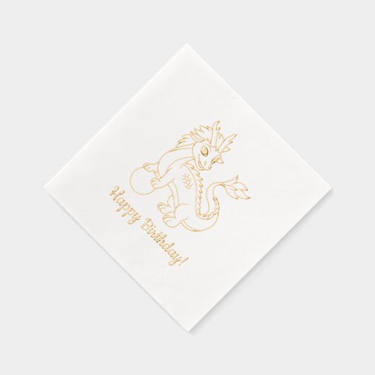Year of Dragon Birthday 箔ナプキン (右)