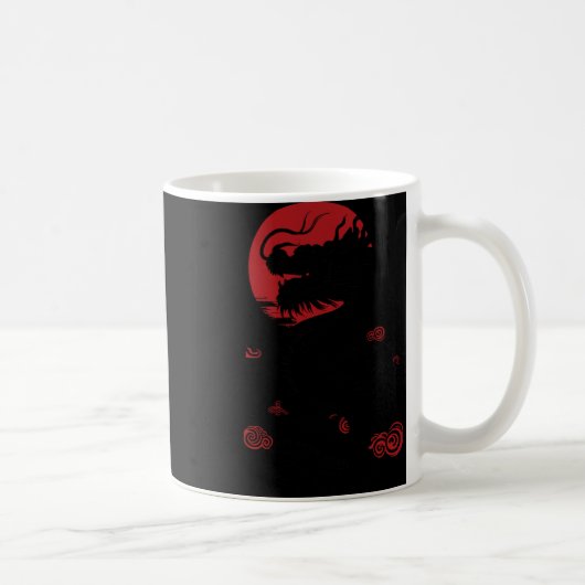 Year Of Dragon Chinese New Year 2024 コーヒーマグカップ (右)