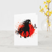Year Of Horse 2026 Happy Chinese Lunar New Year Ho カード (黄色い花)