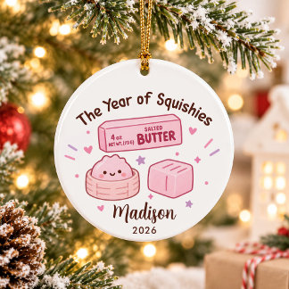 Year of Squishies Kids Christmas セラミックオーナメント