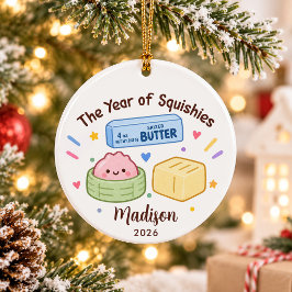 Year of Squishies Kids Christmas セラミックオーナメント