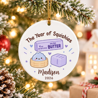 Year of Squishies Kids Christmas セラミックオーナメント