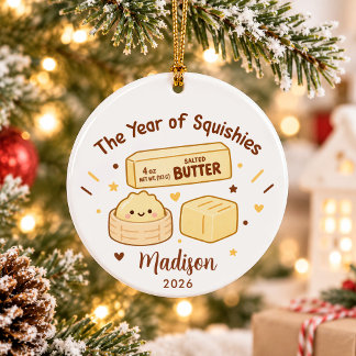 Year of Squishies Kids Christmas セラミックオーナメント