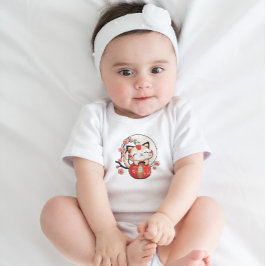 Year of the Cat 2023 Vietnam New Year, Lil Jack ベビーボディスーツ