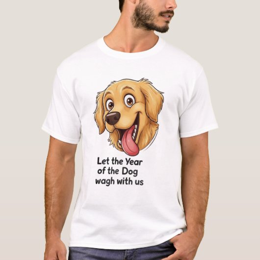 Year of the Dog Graphic for Dog Lovers T-Shirt Tシャツ (正面)