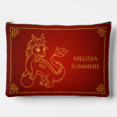 Year of the Dragon 2024 Chinese Zodiac アクセサリーポーチ (正面)