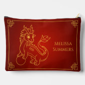 Year of the Dragon 2024 Chinese Zodiac アクセサリーポーチ (裏面)