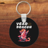 Year Of The Dragon Funny Dragons Chinese Zodiac Si キーホルダー (正面)