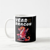 Year Of The Dragon Funny Dragons Chinese Zodiac Si コーヒーマグカップ (左)