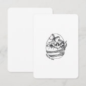 Year of the Dragon, Happy New Year, Cute Flat Card (正面/裏面)