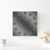 Year of the Earth Rabbit スクエア壁時計 (ホーム)