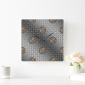 Year of the Earth Rabbit スクエア壁時計 (ホーム)