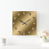 Year of the Earth Rat スクエア壁時計 (ホーム)