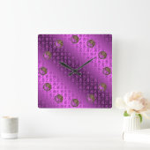 Year of the Earth Rooster スクエア壁時計 (ホーム)