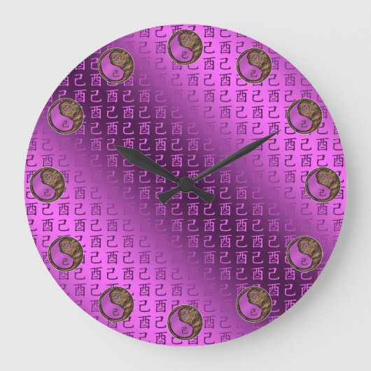 Year of the Earth Rooster ラージ壁時計 (正面)