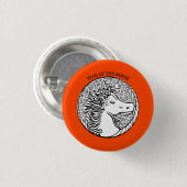 Year of the Fiery Horse Button 缶バッジ (正面&裏面)