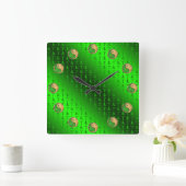 Year of the Fire Goat スクエア壁時計 (ホーム)