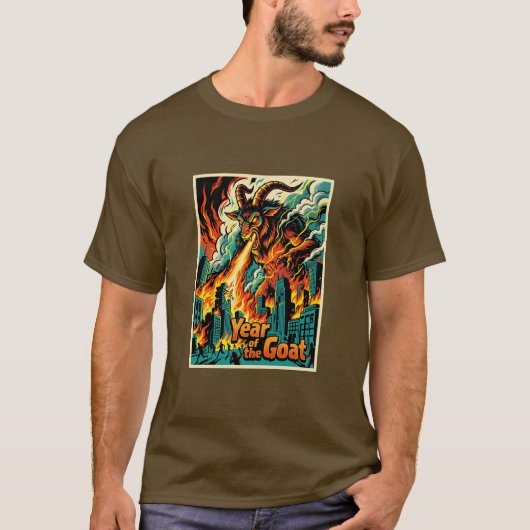 Year Of The Fire Goat 2027 Chinese New Year Shirt  Tシャツ (正面)